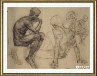 苏高礼_课堂教学画稿素描Works for Classroom Teaching Charcoal on paper CAFA,1979